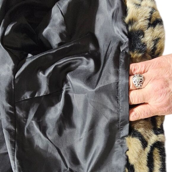 STAND STUDIO Faux Leopard Coat size S - Picture 10 of 14